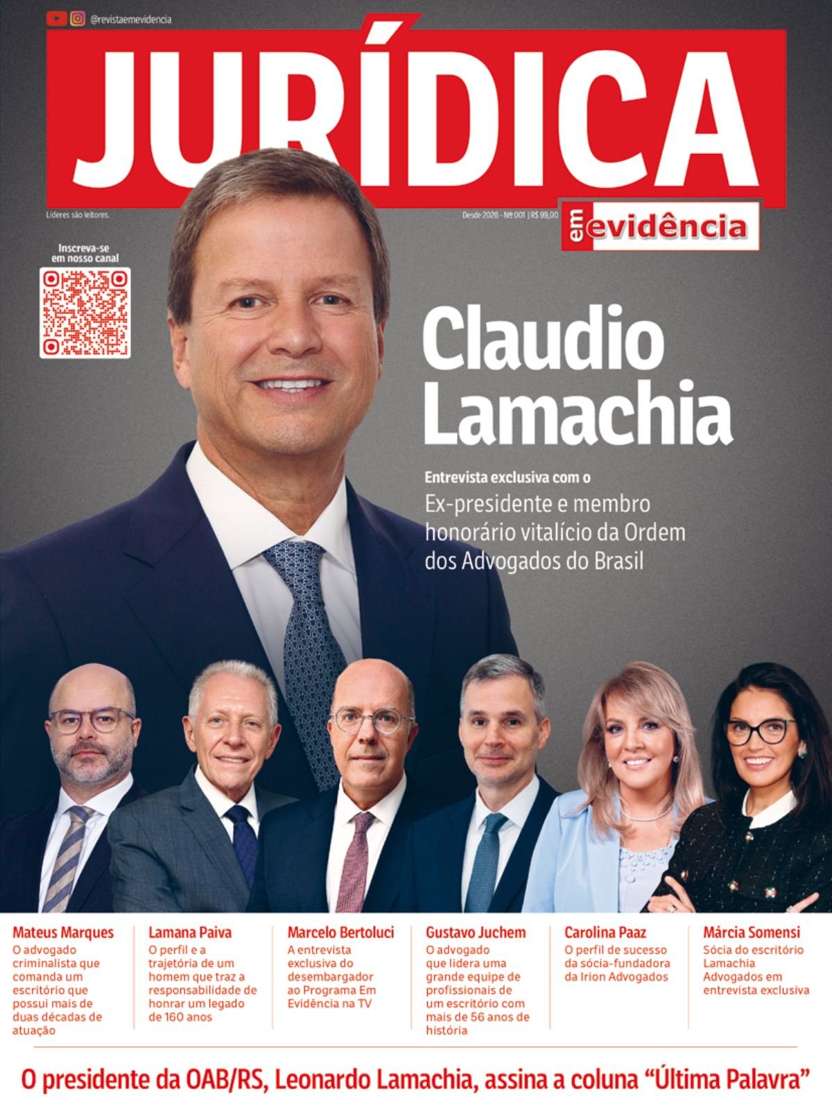 Capa da edição 1 da Jurídica em Evidência