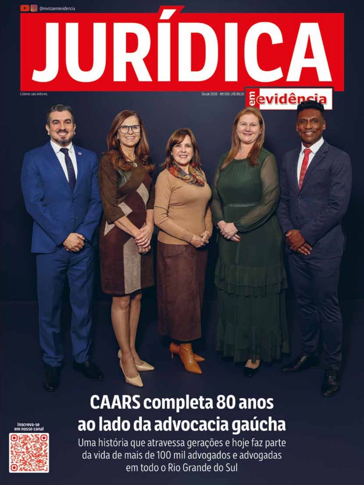 Capa da edição 3 da Jurídica em Evidência